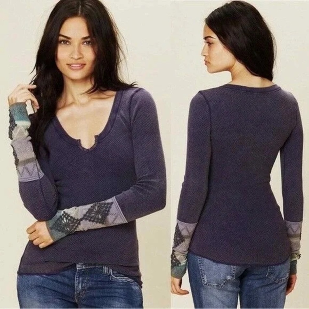 Free People Purple Kombucha Cuff Thermal, ASO Vampire Diaries💜